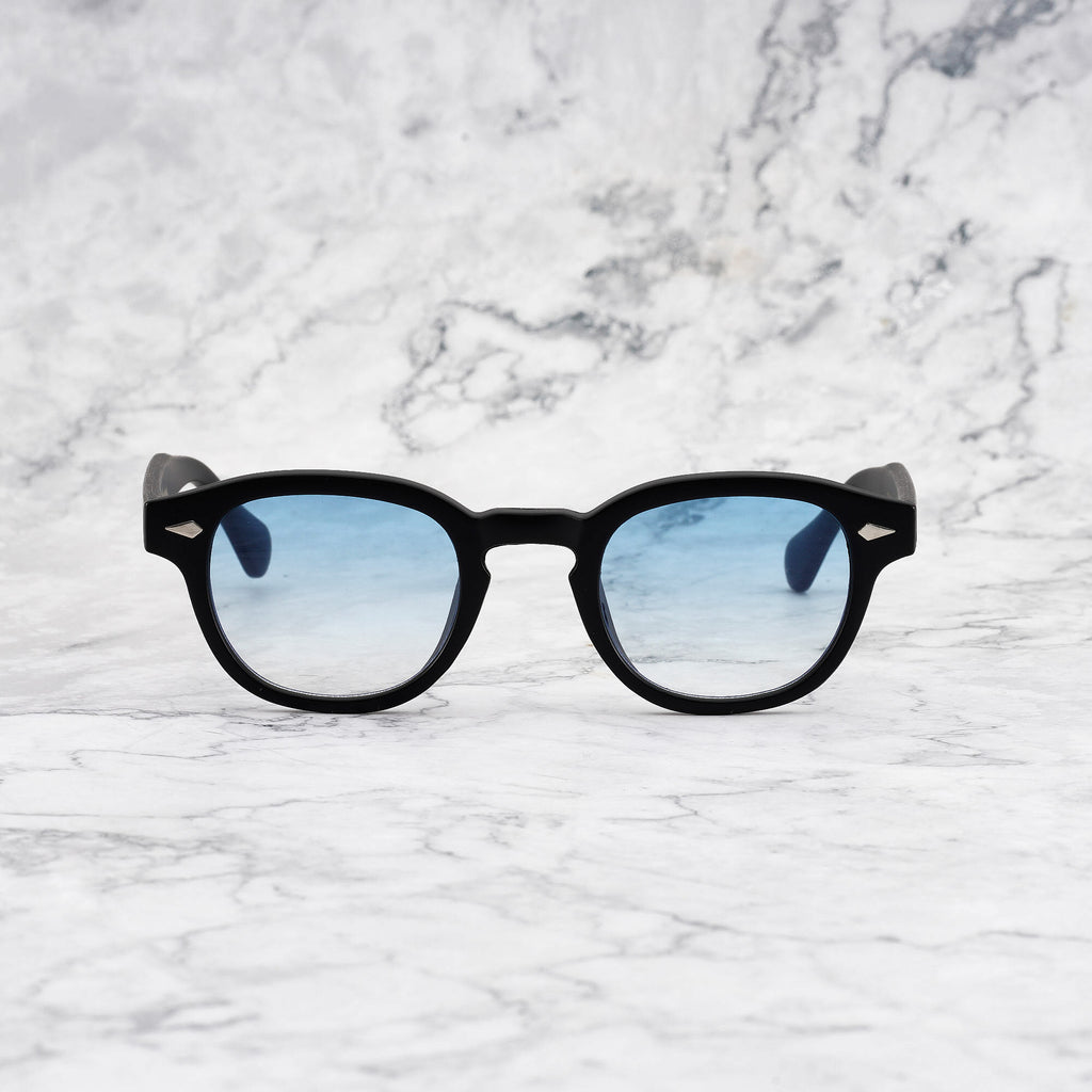 JOHNNY | Matt Black Frame | Gradient Blue Shades